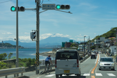 5月に富士山が見えた湘南