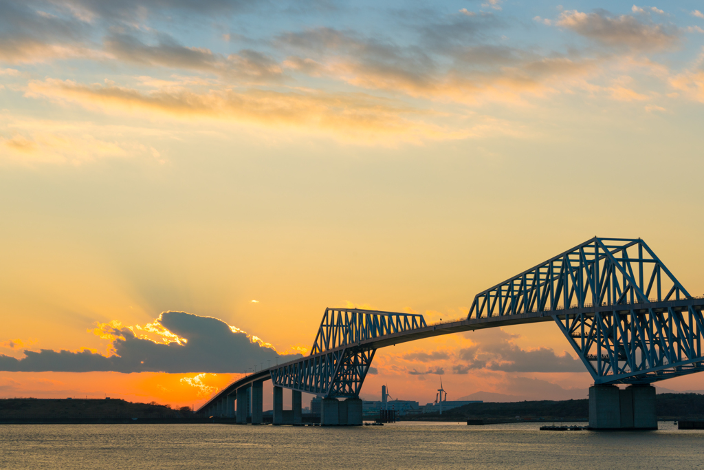 ゲートブリッジ夕景