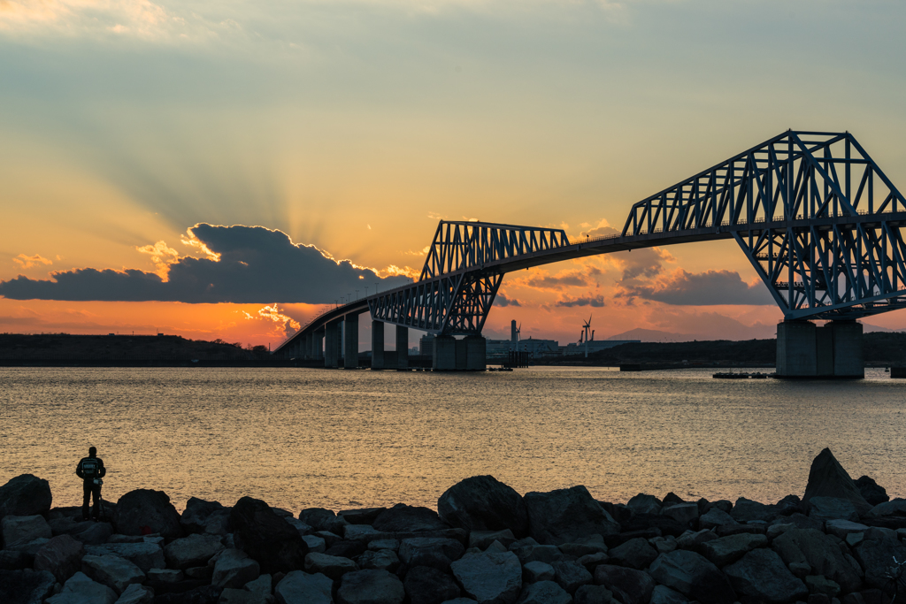ゲートブリッジ夕景