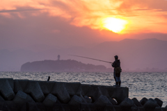 森戸海岸夕景