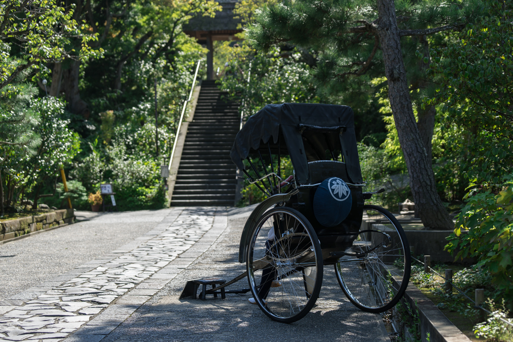 東慶寺の人力車