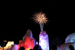 氷濤祭りの花火