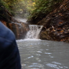自然の足湯
