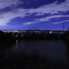 池と夜景3