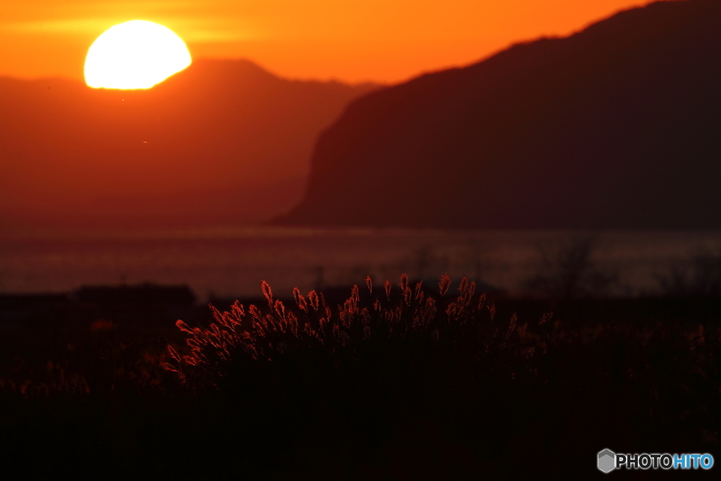 夕日