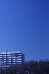 冬晴れの日