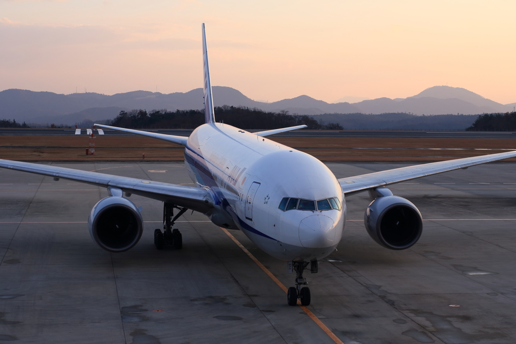 広島空港にて