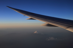 機窓　-富士山-