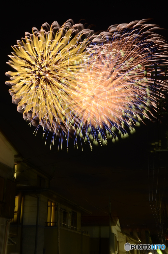 自宅前で花火大会見物 　Ⅰ　