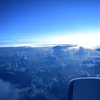 上空の夕暮れ