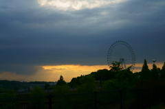 円環の夕日