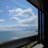 函館湾を車窓から