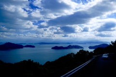 瀬戸の島と海と空