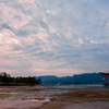 厳島神社　夕焼け