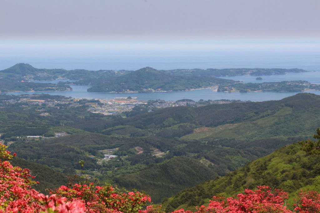 徳仙丈山からの気仙沼湾