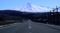 鳥海山　一本道