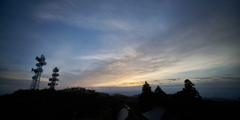 八溝山展望台から