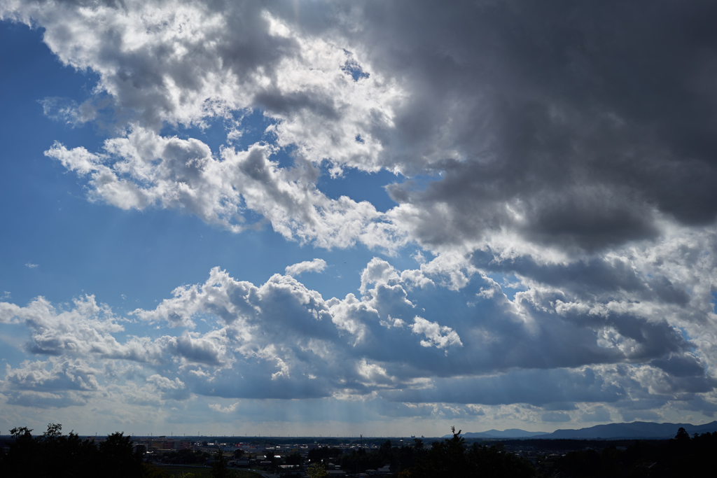 雲がいい感じだったのでつい