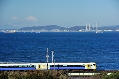 東京湾を眺めながら