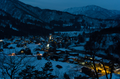 白川郷の夜景