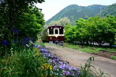 わたらせ渓谷鉄道にて