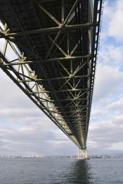 明石海峡大橋の真下