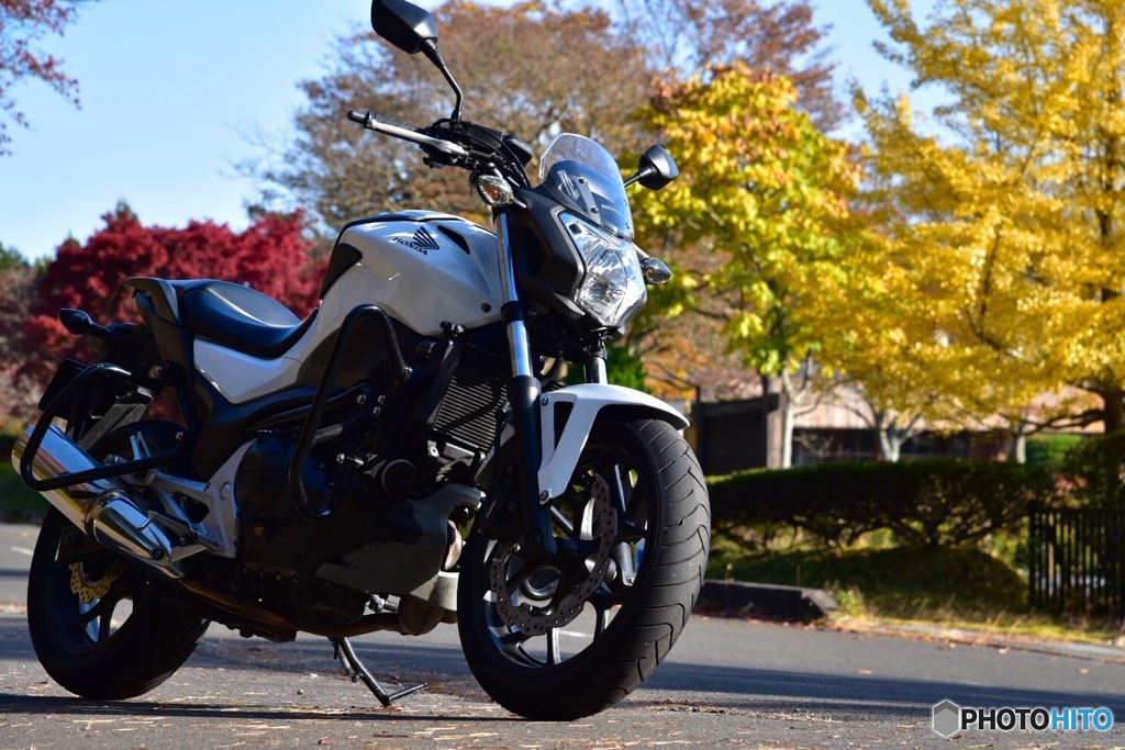 秋とバイク