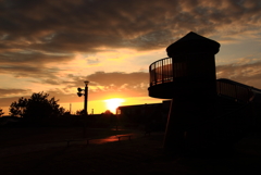 夕刻の公園