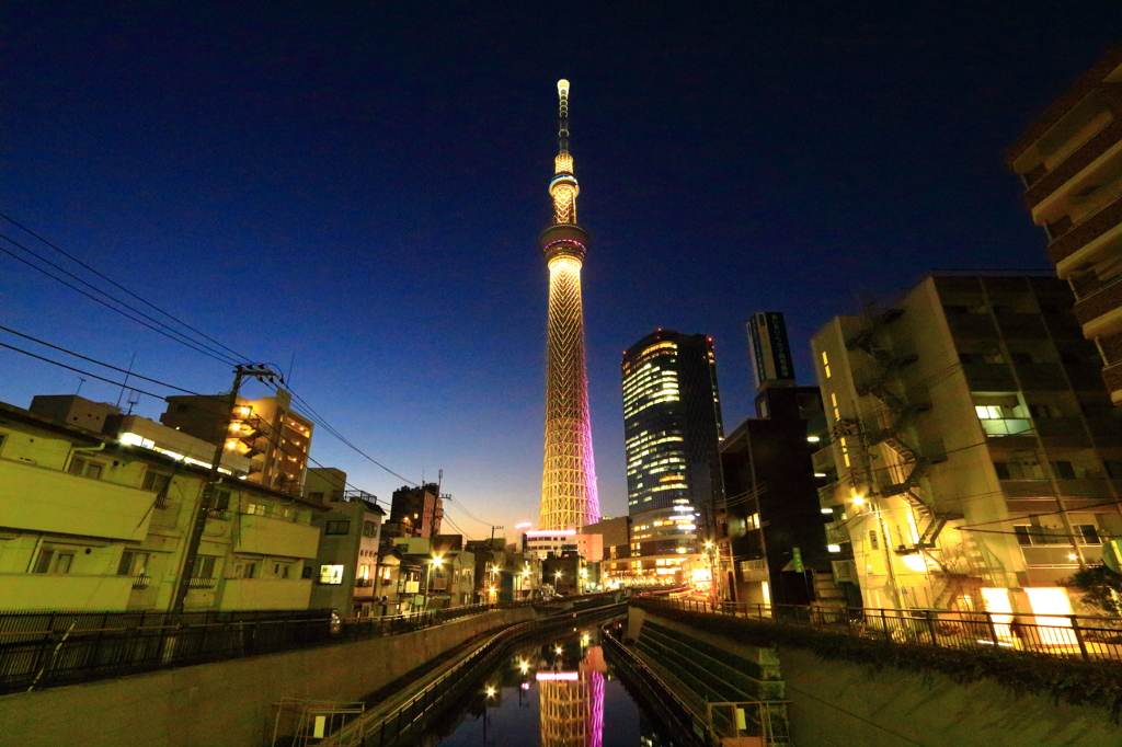 西十間橋のショータイム