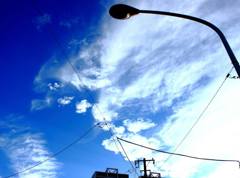 街灯を癒す空