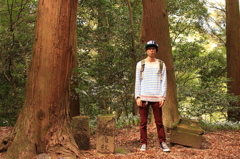 天岩戸神社の大木と自分と