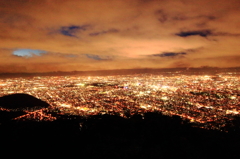 藻岩山から夜景。