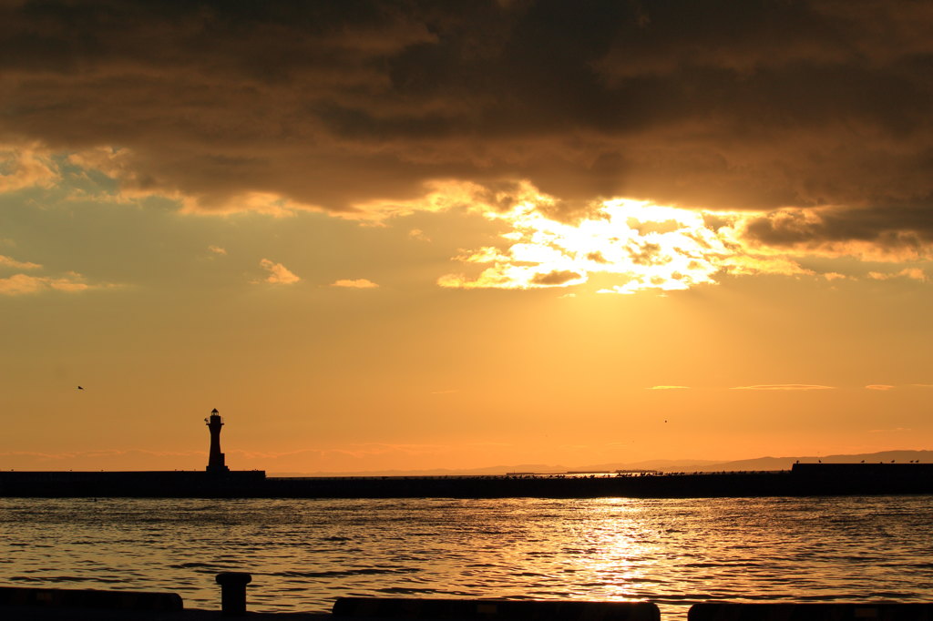 港で過ごす静かな時間