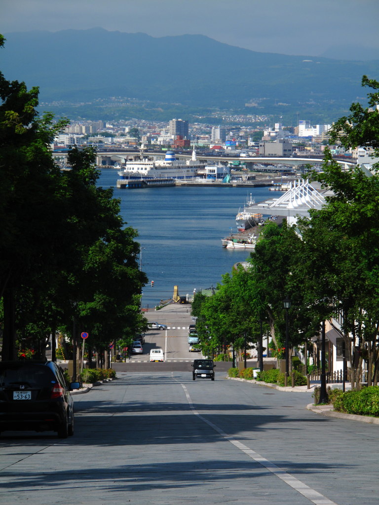 坂のある風景