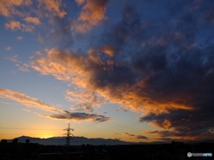 11/15　町田の夕空2。