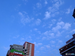 7/11　八王子の夕空1。