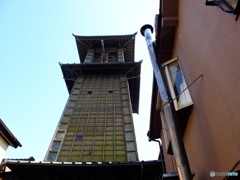 川越　時の鐘裏。