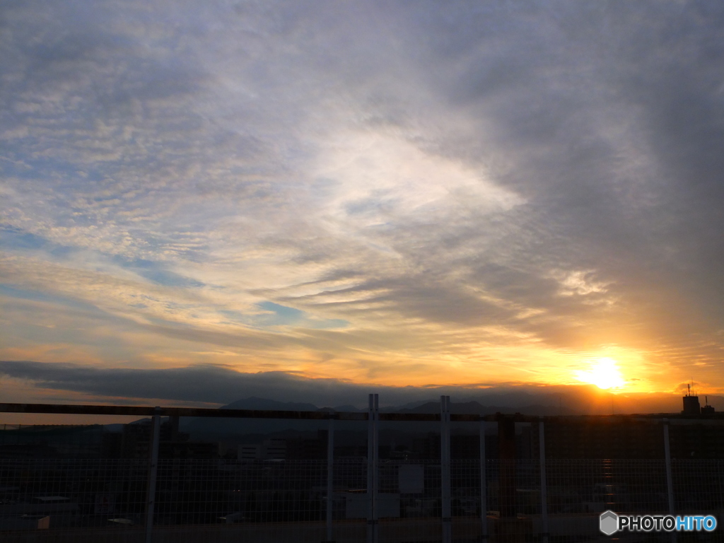 11/21　今日の夕空5。