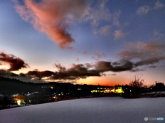 1/18　今日の夕空1。