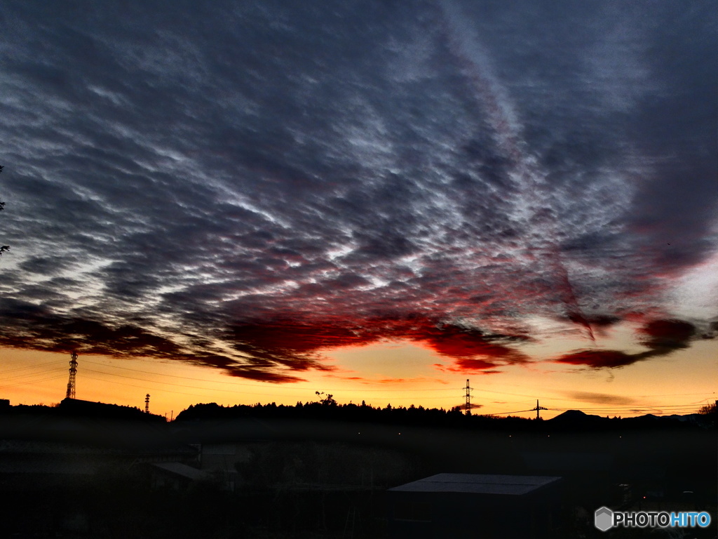 1/27　今日の夕空3