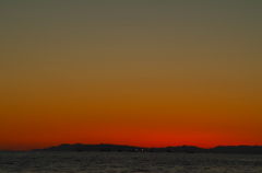 駿河湾の夕景