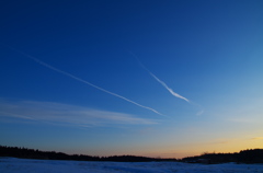 朝焼けの空