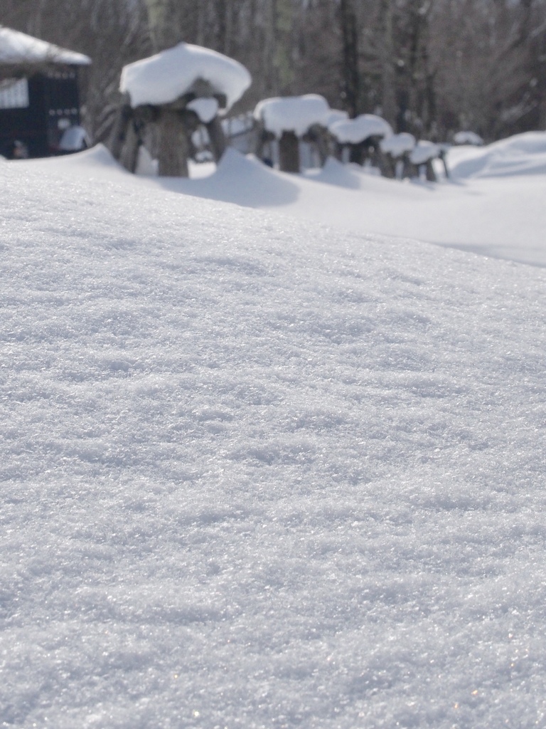 雪の輝き