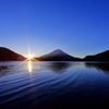 精進湖の日の出