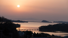 松島の朝日