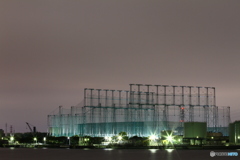 夜練習場