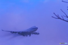 成田着間近
