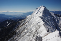赤岳と富士山