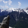 残雪の白峰三山