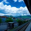 駅と雲